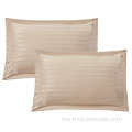 Custom 100% poliester Microfiber Stripe Satin Pillowcase